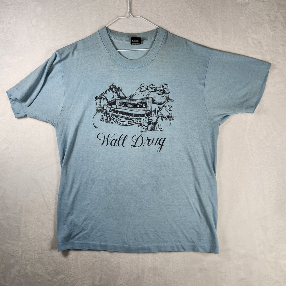 Vtg Wall Drug‎ South Dakota T-Shirt XL Screen Stars Best USA Single Stitch